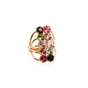 14k Gold Tourmaline Ring